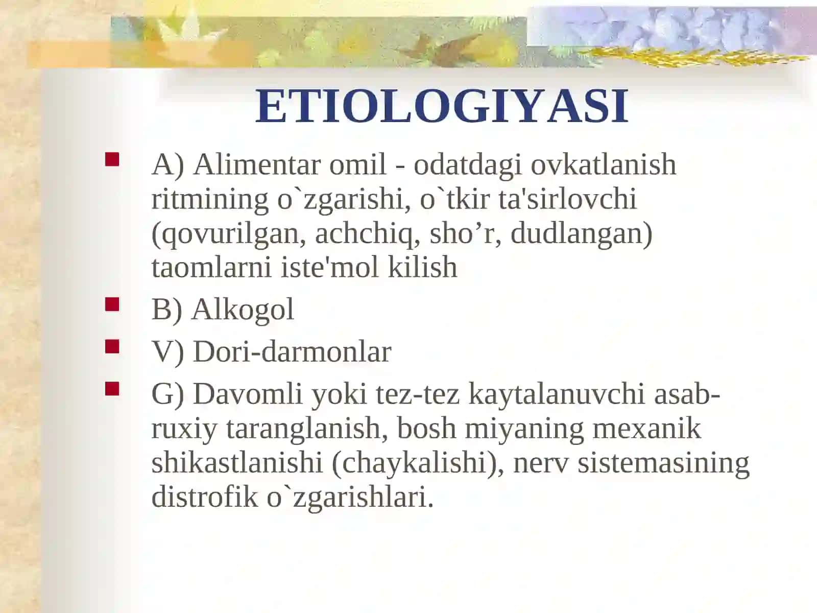 ME'DA VAO`N IKKIBARMOQLIICHAK YARAKASALLIGI 4