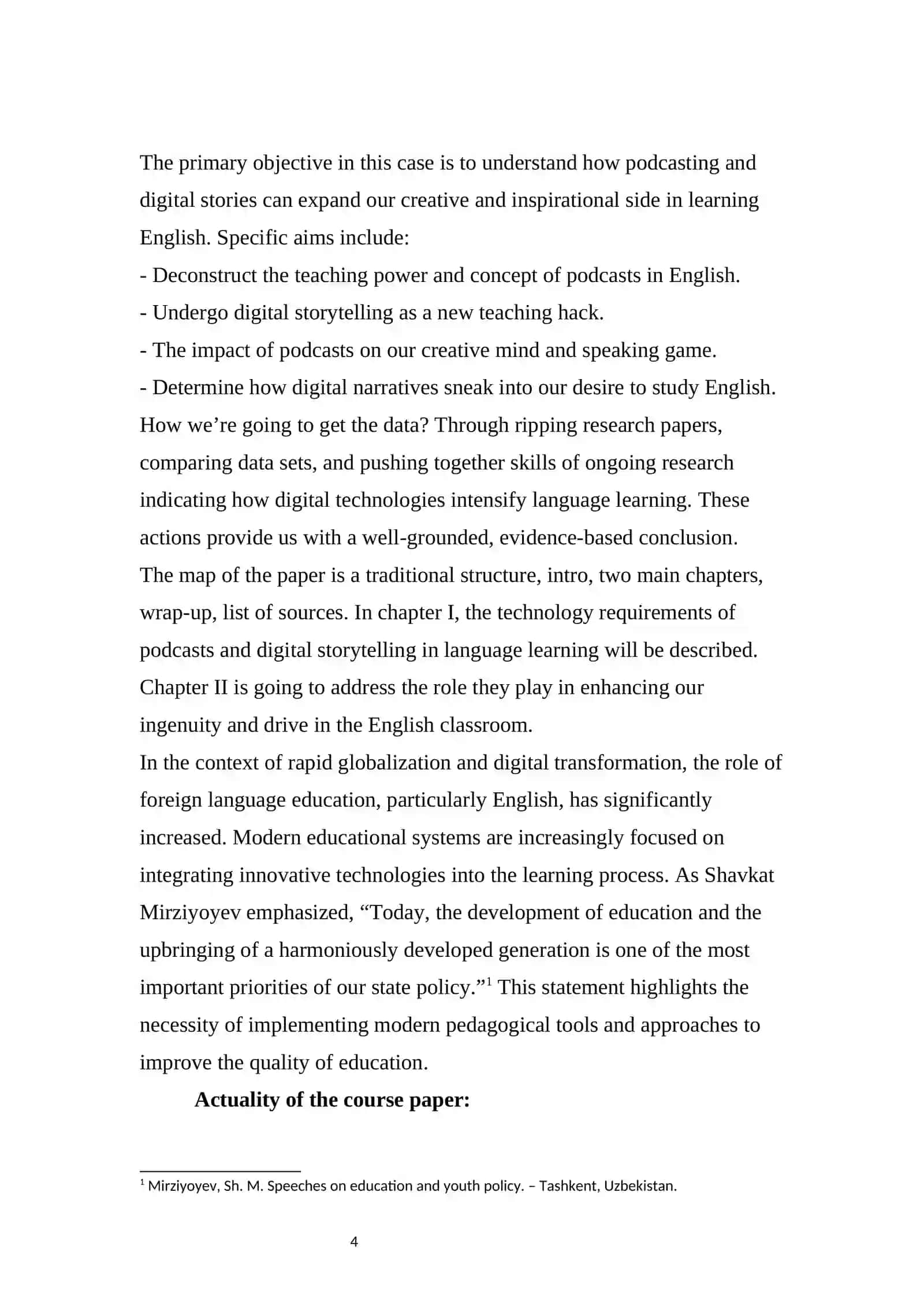 PODCASTING AND DIGITAL STORYTELLING: INSPIRING CREATIVITY AND MOTIVATION IN ENGLISH LANGUAGE LEARNERS 4