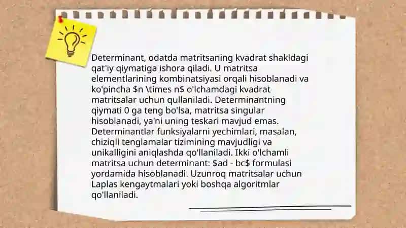 Determinant 4