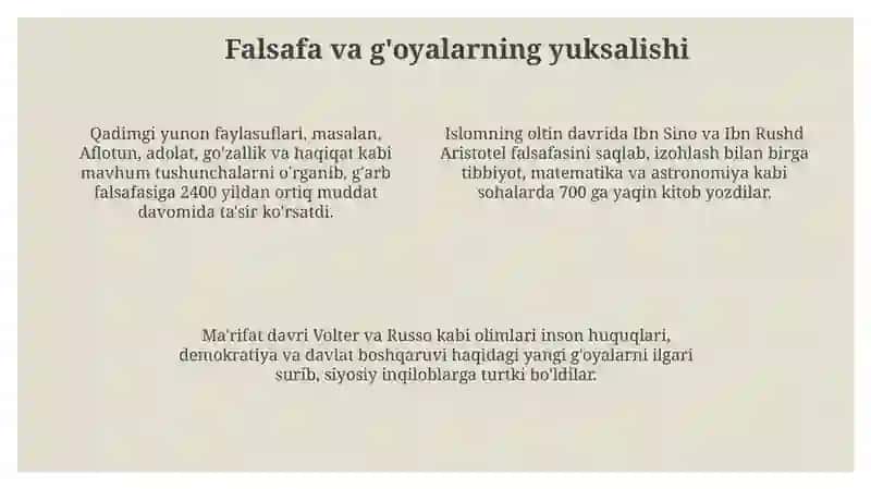 Buyukallomalarning jahon civilizatsiyasiga qoʻshgan hissasi 4