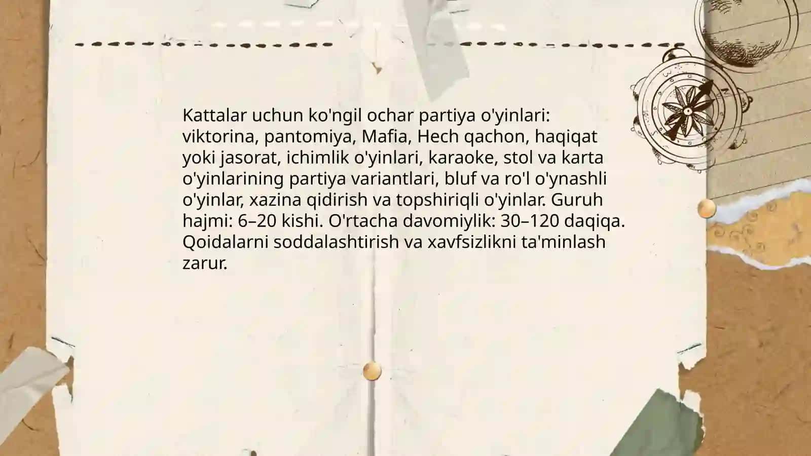 Ko'ngil ochar o'yinlar 4