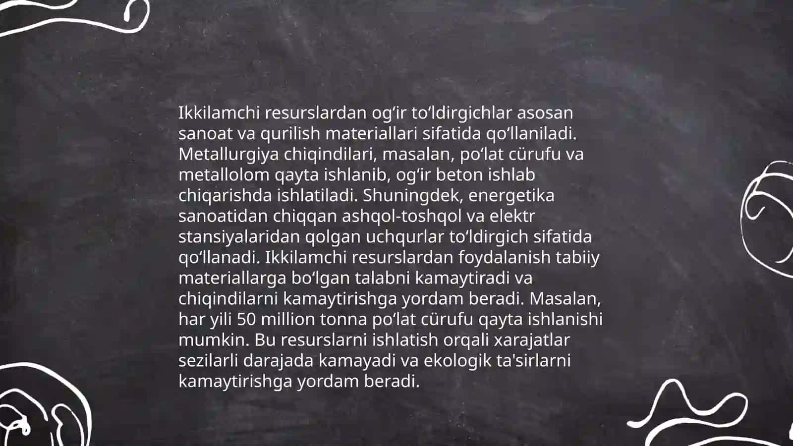 Beton uchun oĝir,yengil va òta yengil tòldirgichlarni ikkilamchi resurslardan olish 4