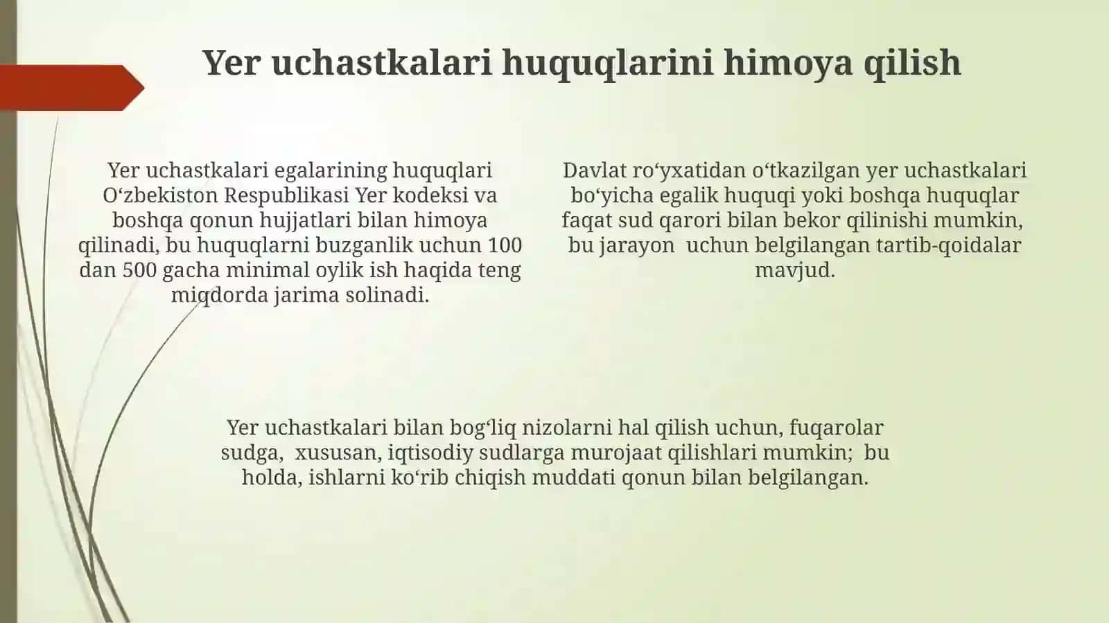 Aholi punktlari yerlarining huquqiy holati 4