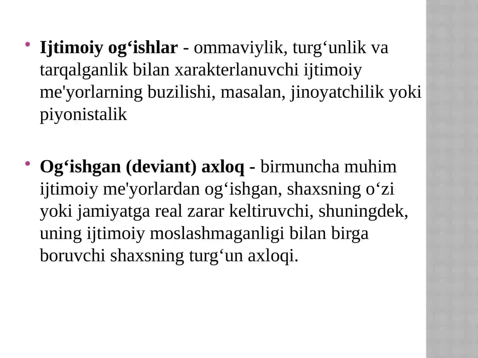 Deviant xulq-ijtimoiypedagogik muammosifatida 4