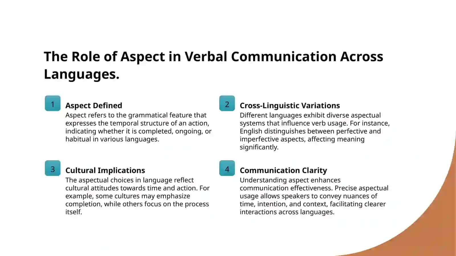 Aspectual dictionaries 4