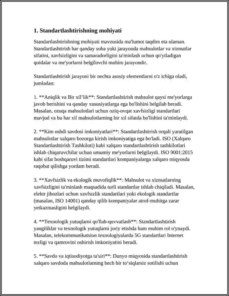 STANDART TURLARI VA TOIFALARI. MAJBURIY VA IXTIYORIY SERTIFKATLASHDIRISH 4