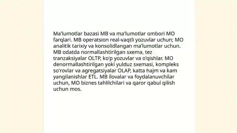 Ma'lumotlar bazasi to'g'risida tushuncha 4