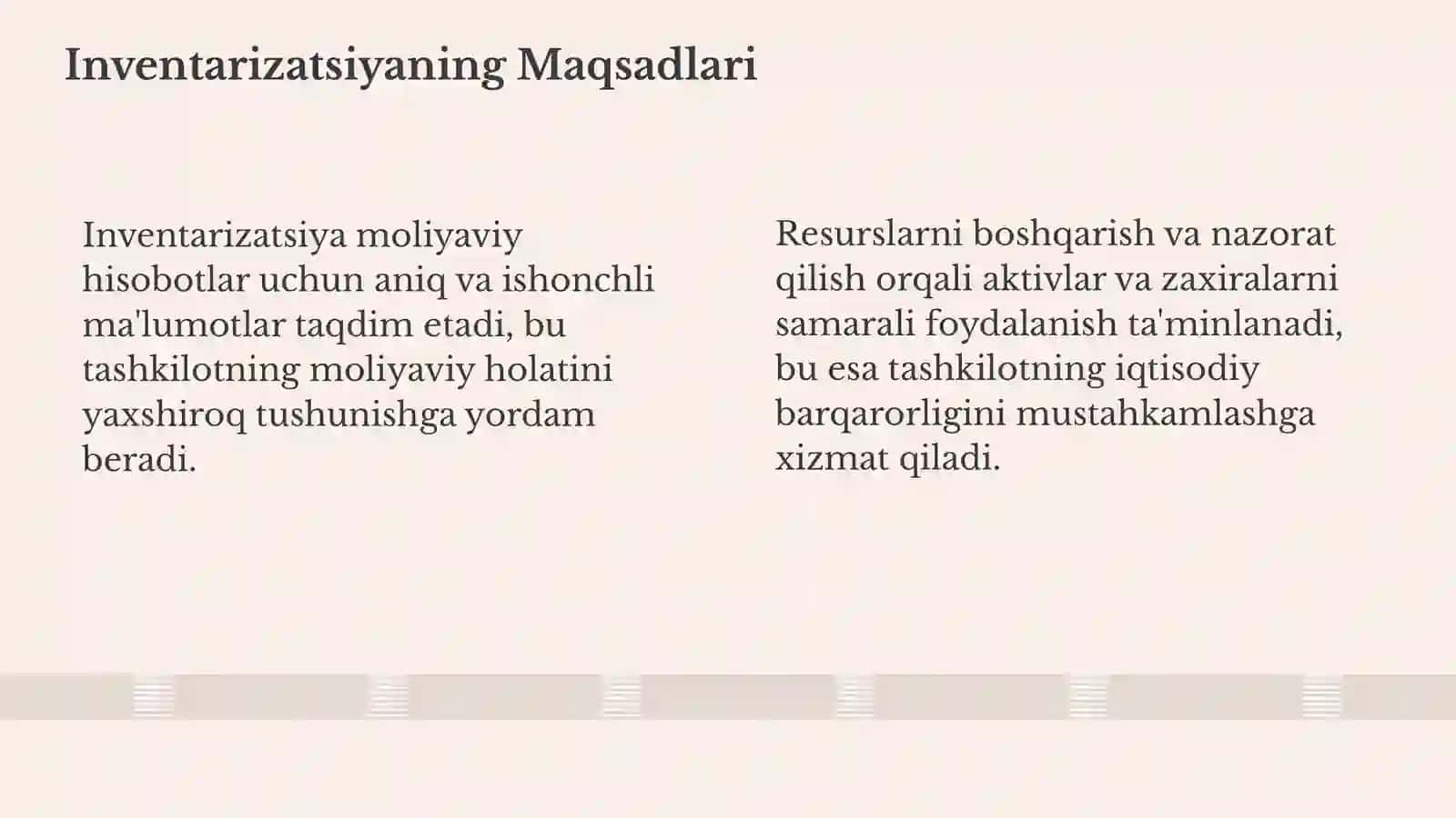 Inventarizatsiya. Ta'rifi va Ahmiyati 4