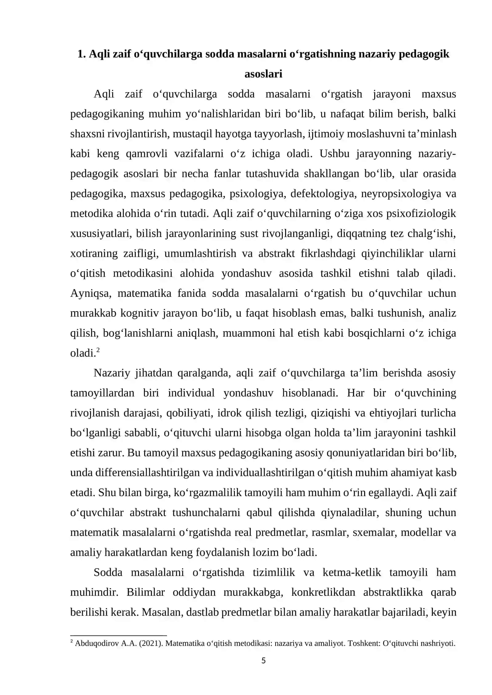 Sodda masalar yechishdan murakkab masalalar yechishga o‘tish uslubiyati 4