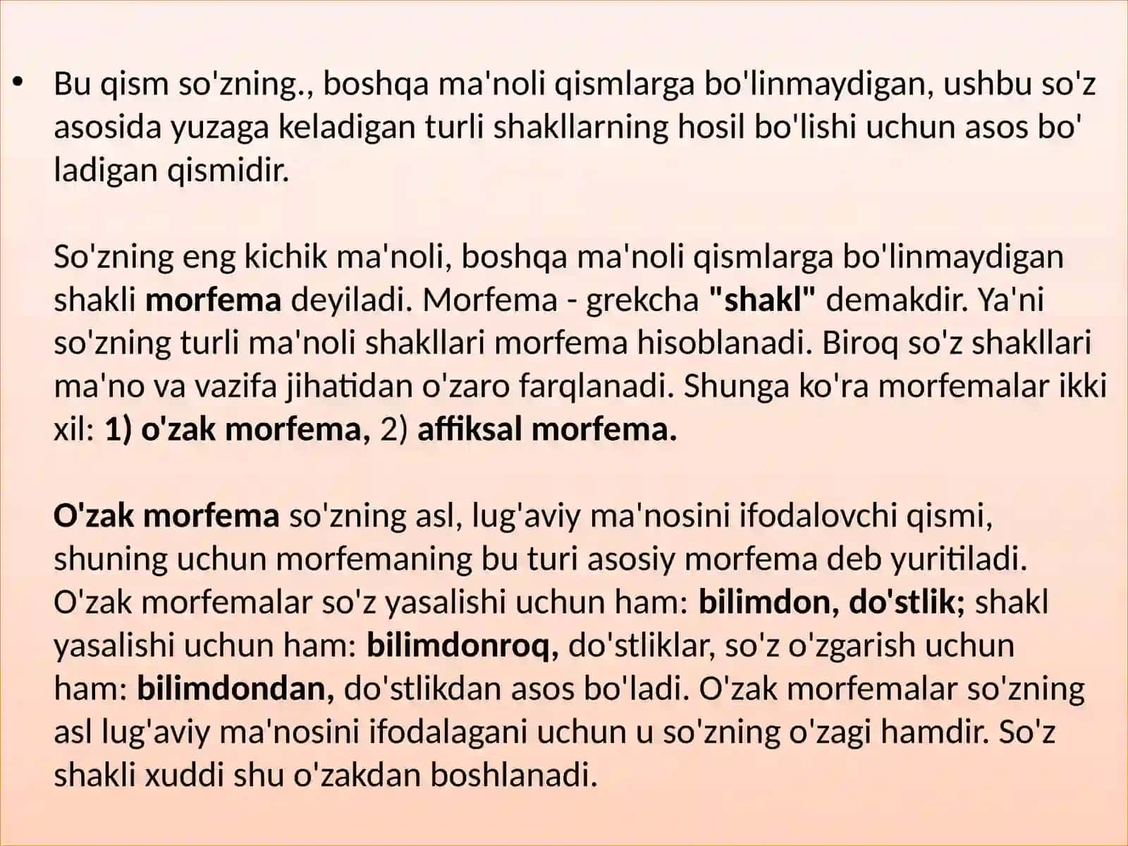Ona-tili fanidan mustaqil ishi 4