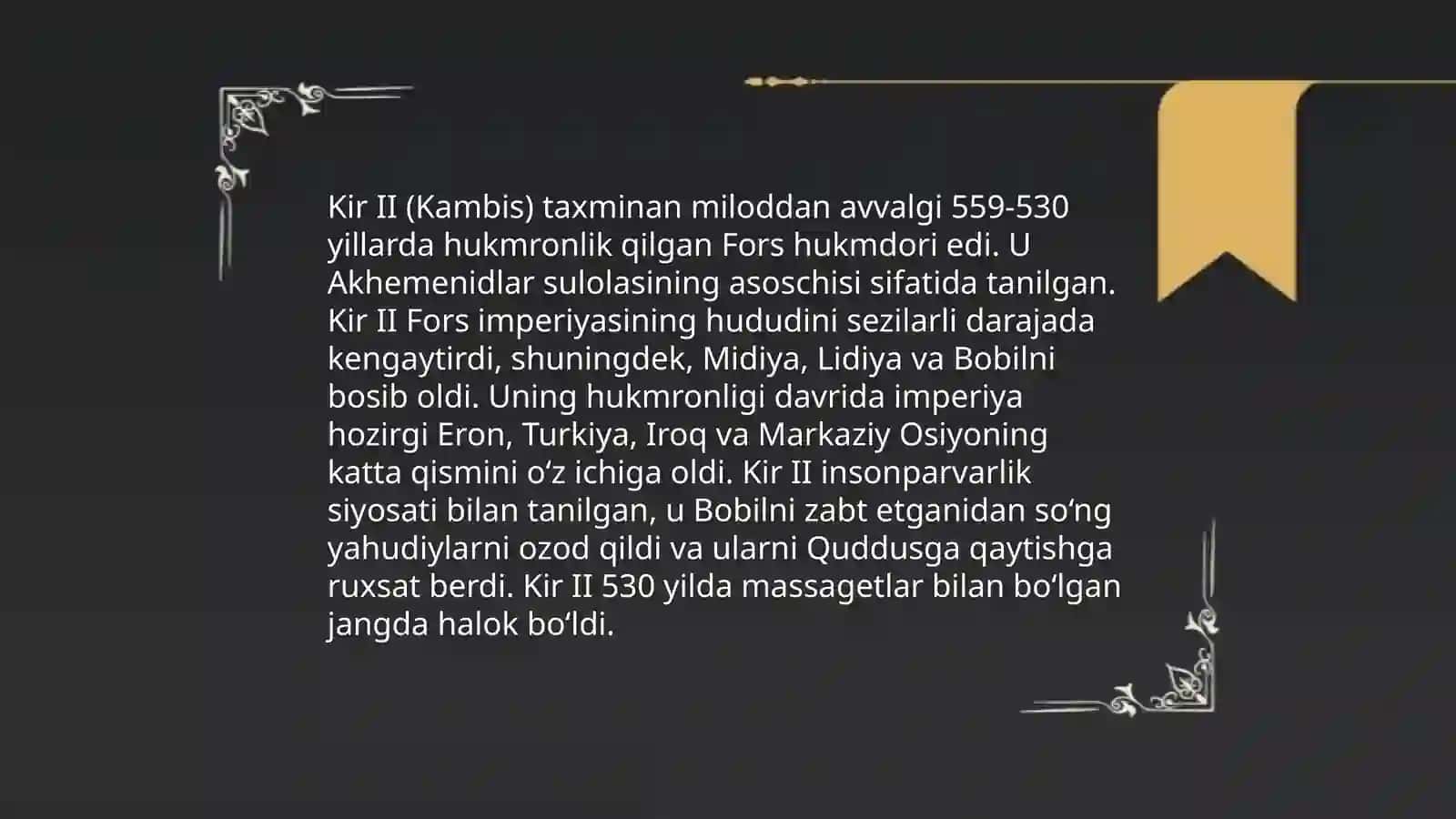 Ahamoniylar sulolasi tarixi 4