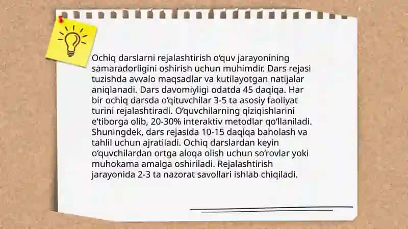 Ochiq dars ishlanmasi 4