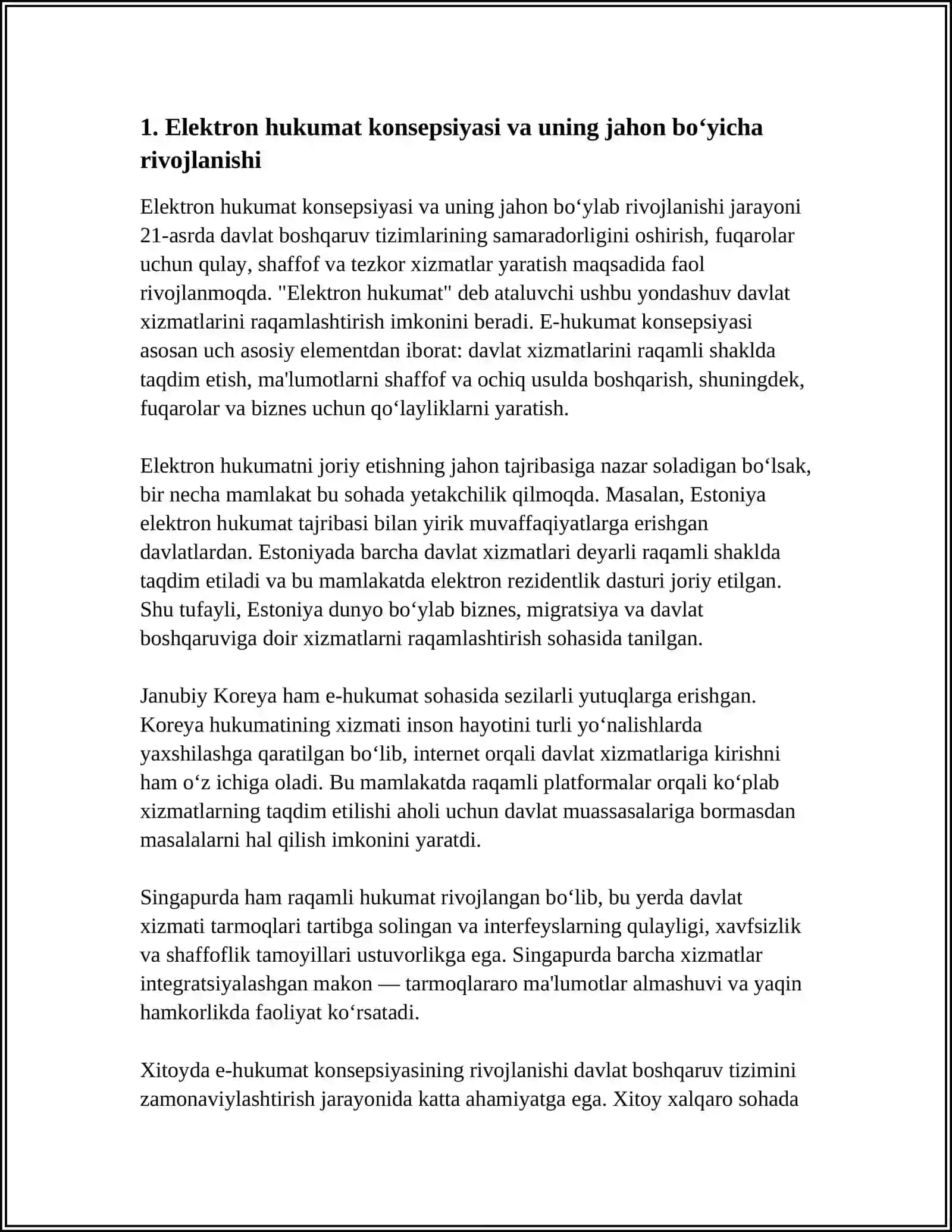 ELEKTRON HUKUMATNI JORIY ETISHNING JAHON TAJRIBASI 4