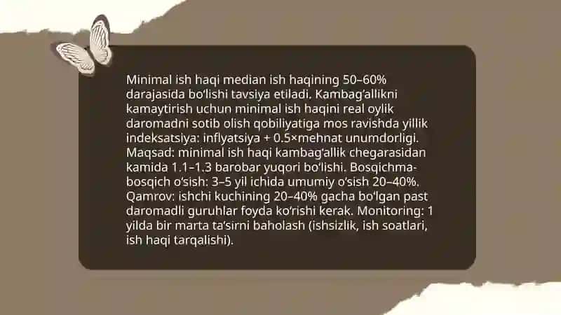 Aholi daromadlarini oshirishda oylik ish haqini oʻrni 4