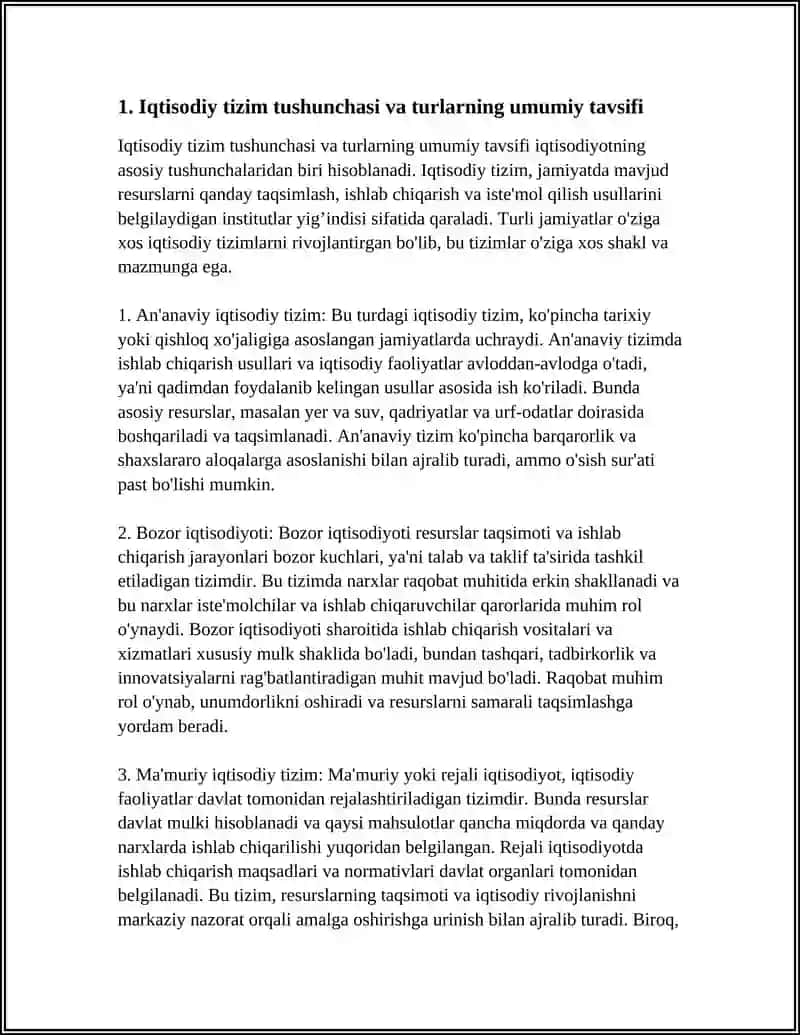 IQTISODIYOT TIZIMLARING TURLARI 4
