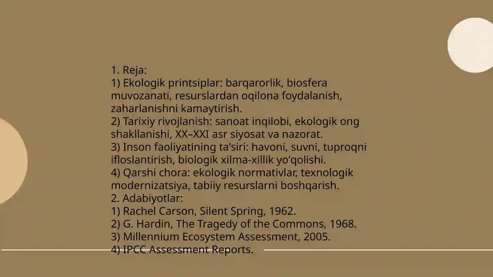 Inson faoliyatining tabiatga taʼsiri va tabiatning javobi 4