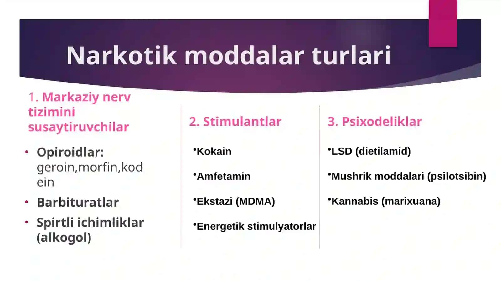 Nikotinizm va uning asoratlari. Narkotinizmning o’smirlar va ayollar organizmiga ta’siri 4
