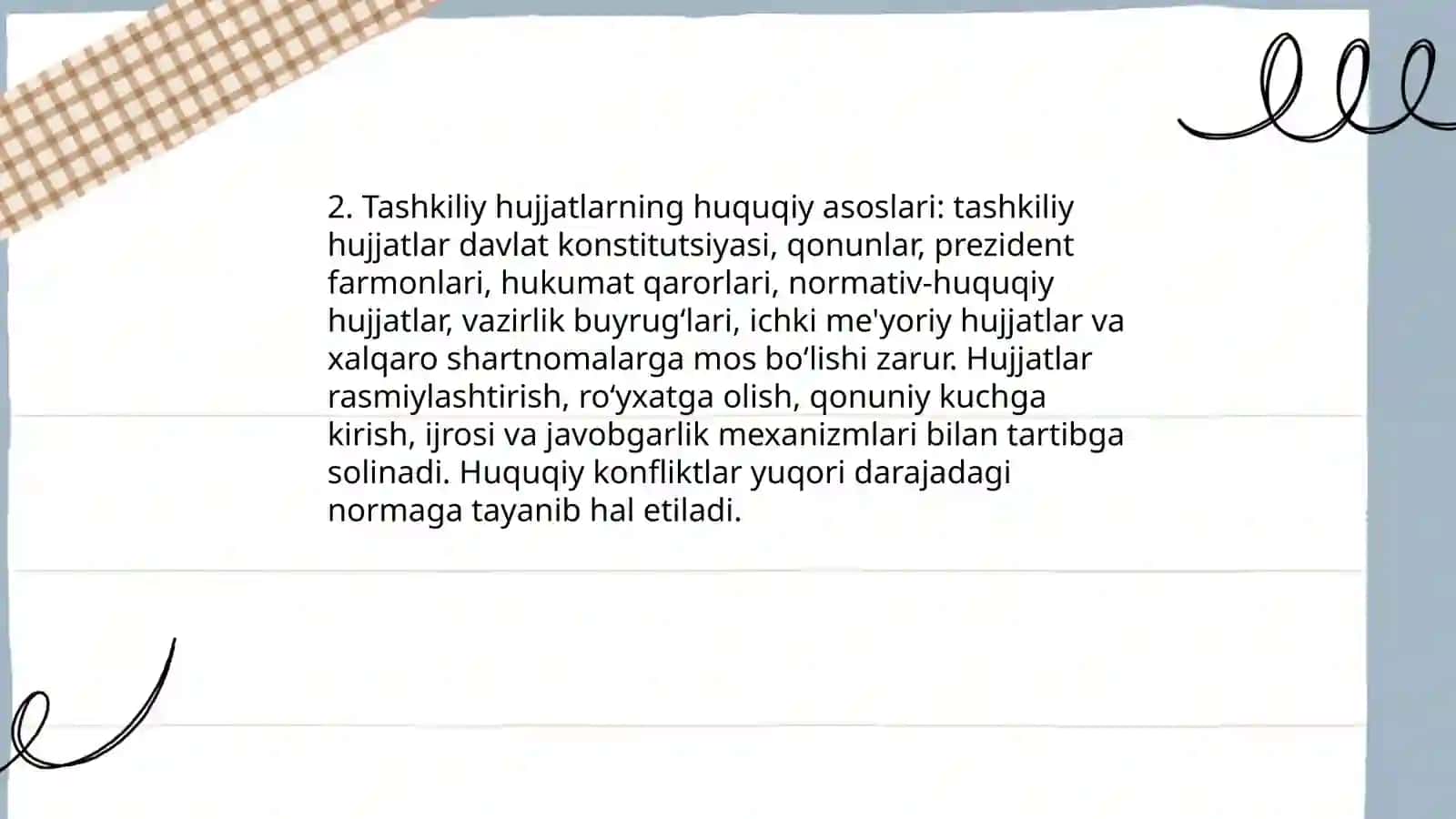 Tashkiliy hujjatlar va ularning turlari 4