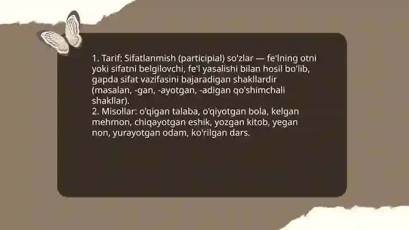 موصوف و صفة(sifat va sifatlanmish) 4