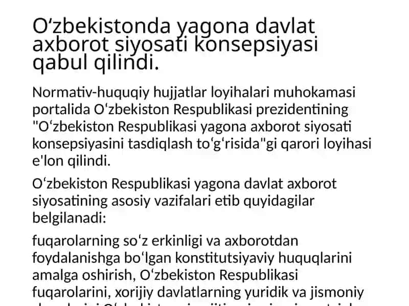 Davlatning axborot siyosati 4