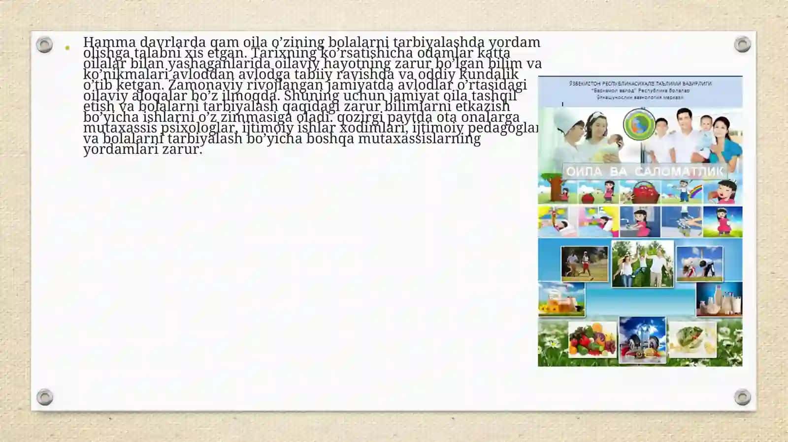 Oila bilan ijtimoiy-pedagogik faoliyat 4