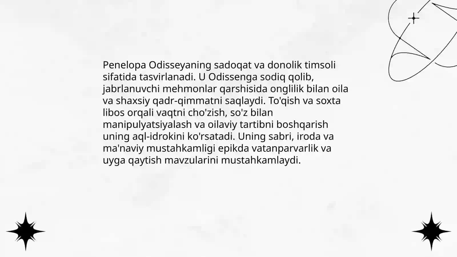 Odisseyaning obraz tavsifi va psixologiyasi 4