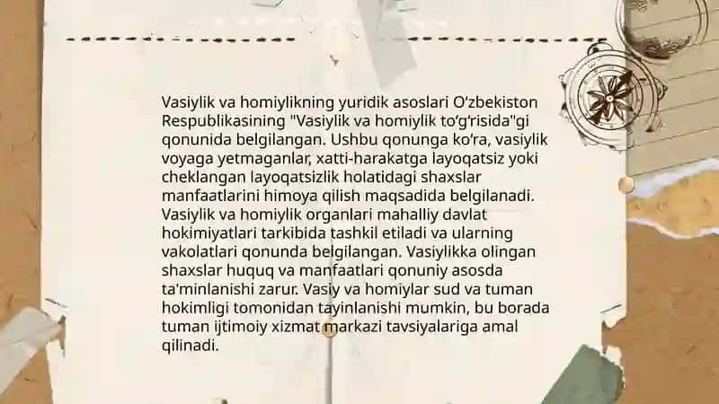 Vasiylik va homiylik toʻgʻrisidagi qonun 4