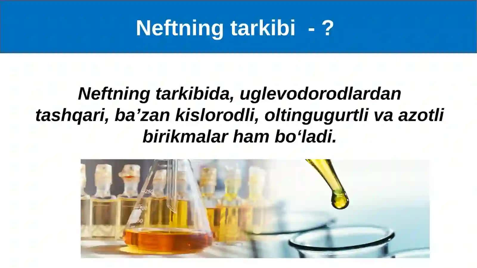 Uglevodorodlarning tabiiy manbalari.Neft va neftni qayta ishlash. Kreking 4