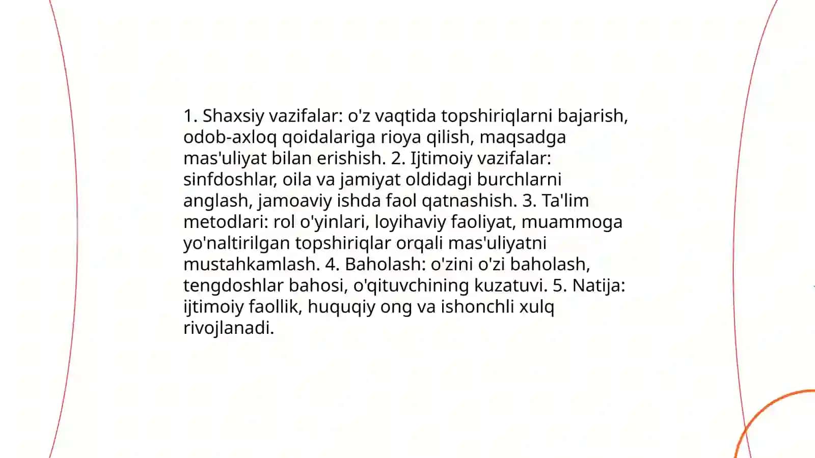 O'quvchilarda axloqiy tafakkur, mas'uliyat va huquqiy savodxonlikni shakllantirish 4