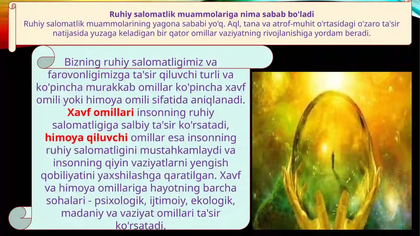 Umumiy ruhiy salomatlik muammolari va ularni davolash 4