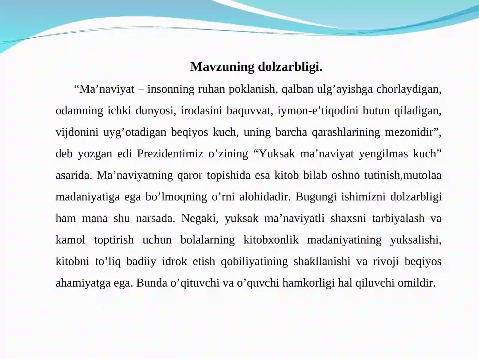 Maktabim - qutlug’ makonim, kitobim - oftobim 4