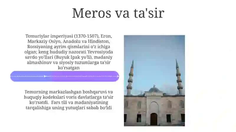 Amir Temur va Temuriylar 4