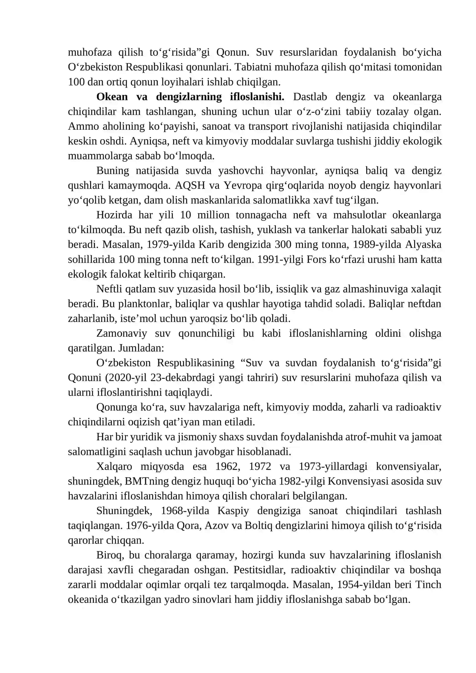 Suv, yer resurslari va ularni muhofaza qilish 4