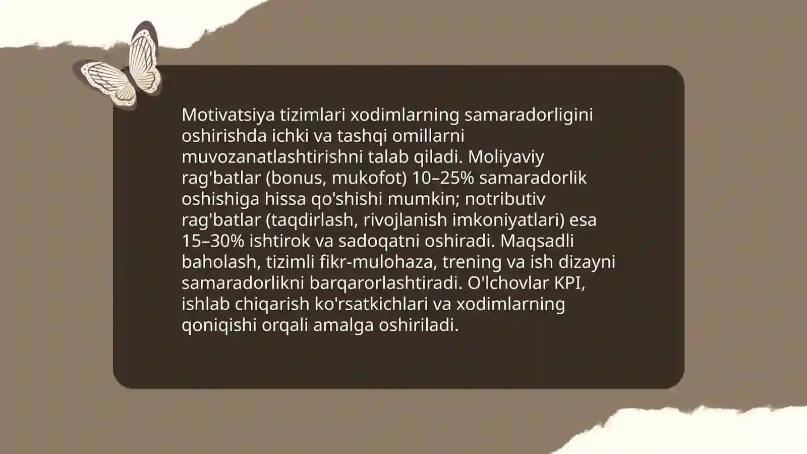 Xodimlarni boshqarish samaradorligi 4