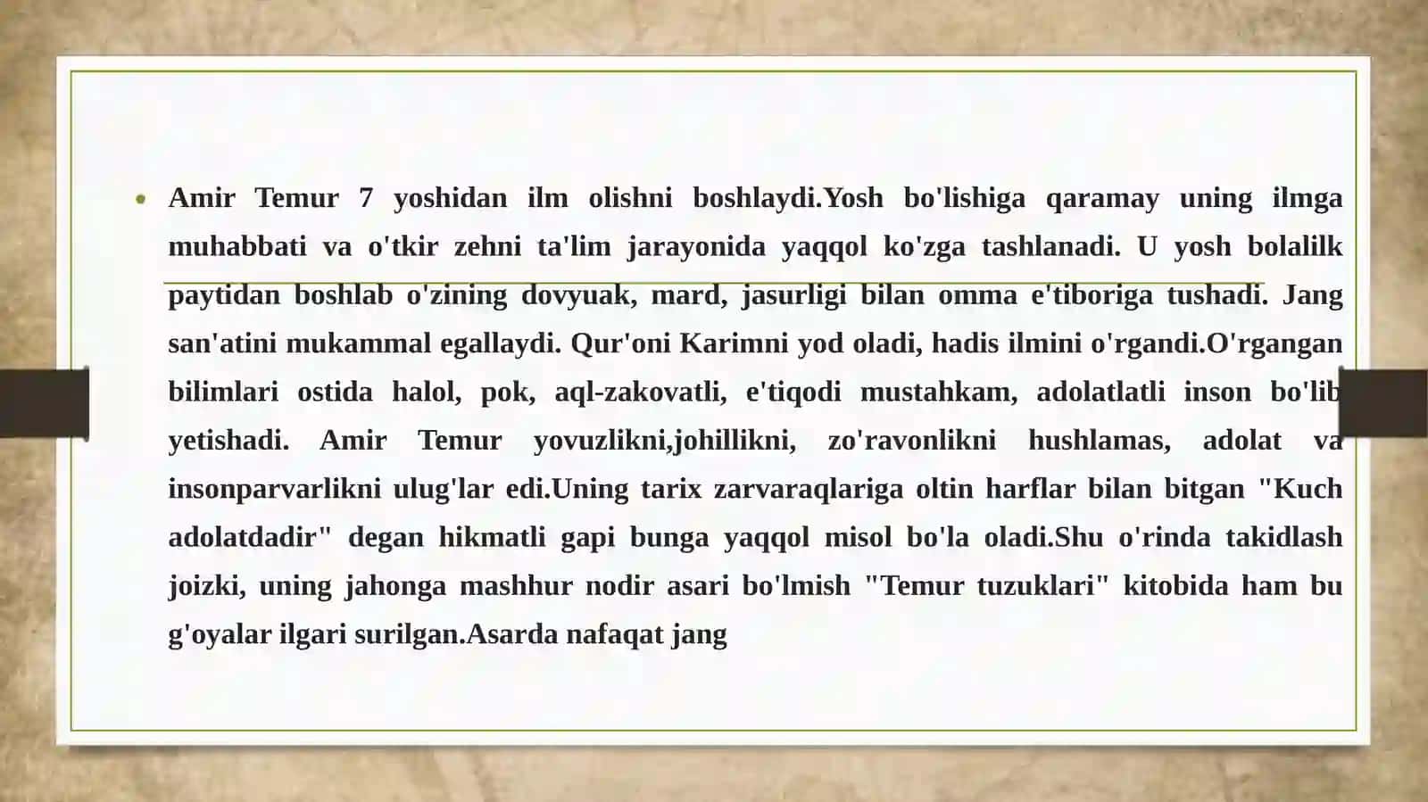 Amir Temur O'g'itlarining Tarbiyaviy Ahlakiyati 4