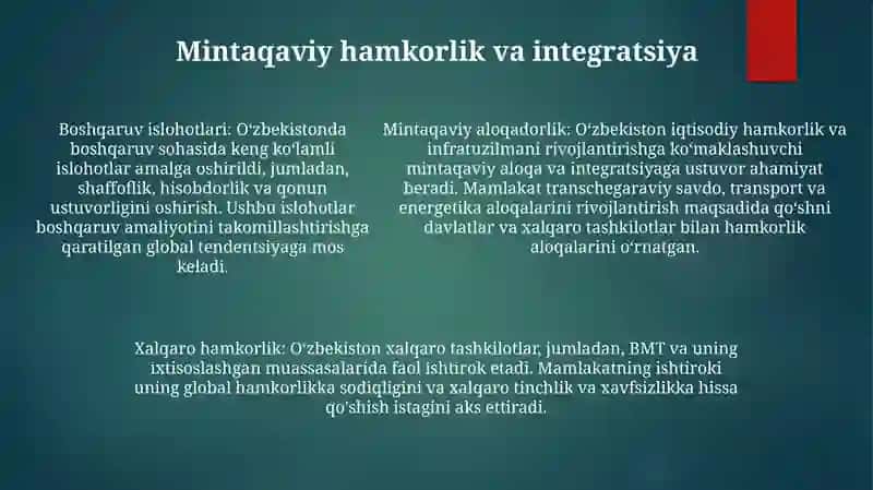 Siyosiy- Huquqiy Sohadagi Ustuvor Xalqaro Reytinglar Va Ularga O'Zbekistonning Integratsiyalashuvi 4