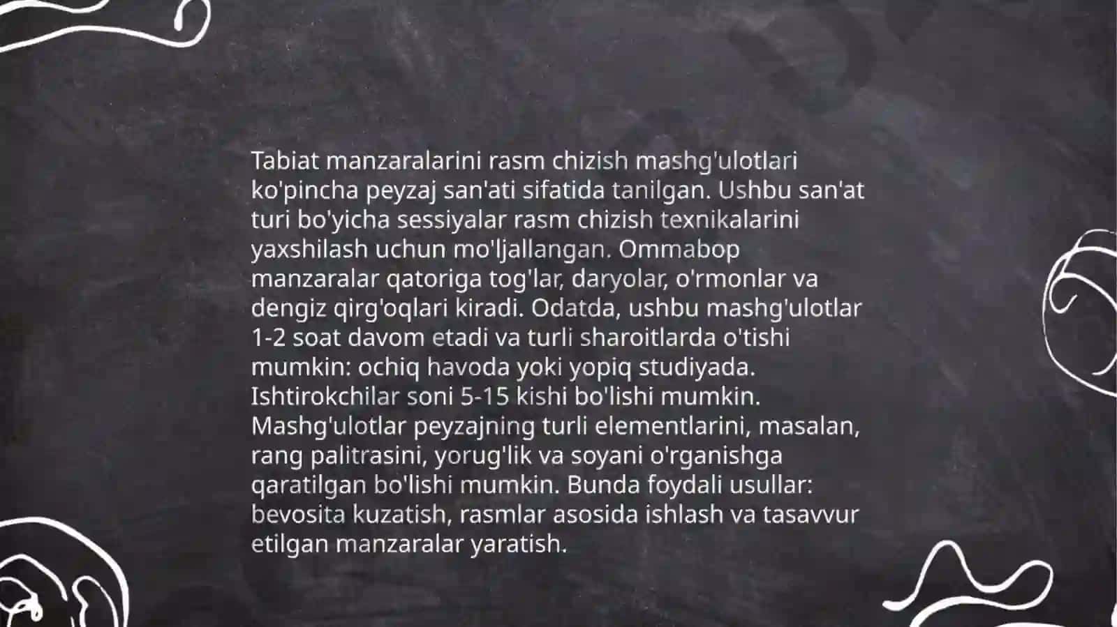 Tabiat bilan tanishtirish metodikasi fanidan Mustaqil ta'limi 4