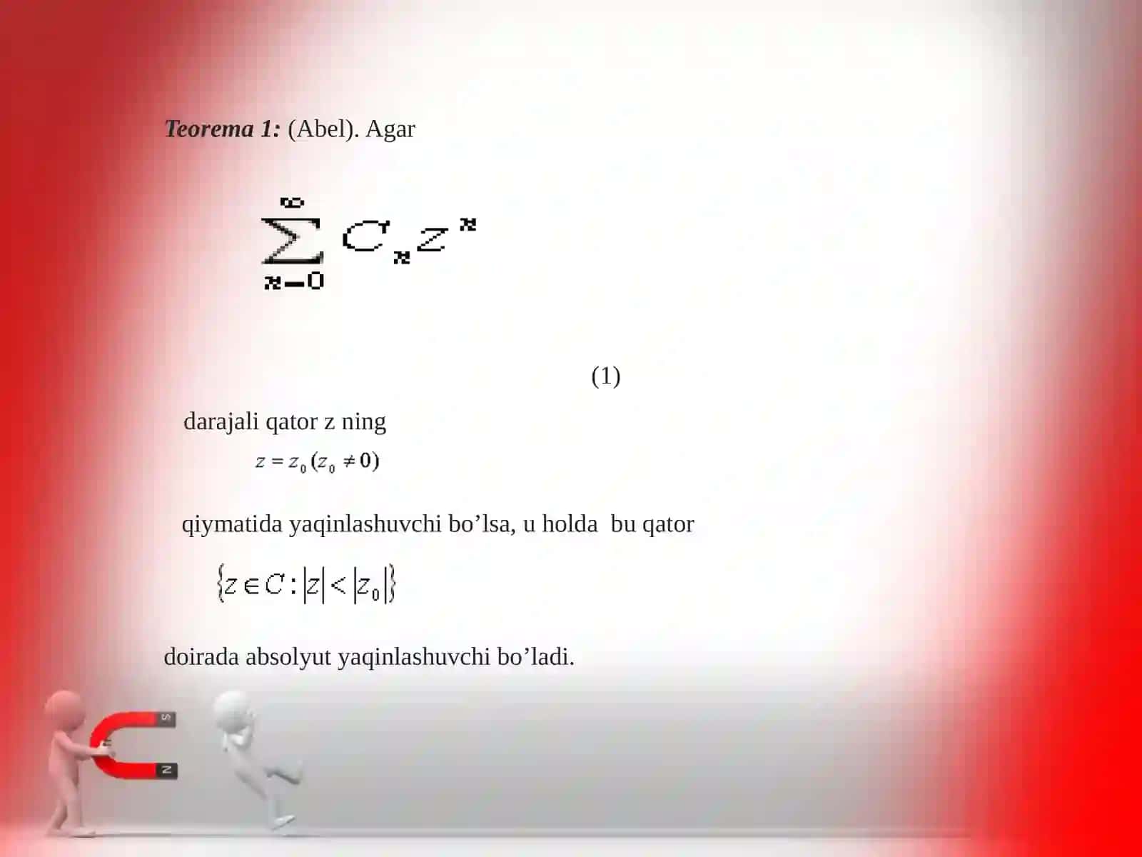 Darajali qatorni hadma-had differensiallash va integrallash 4