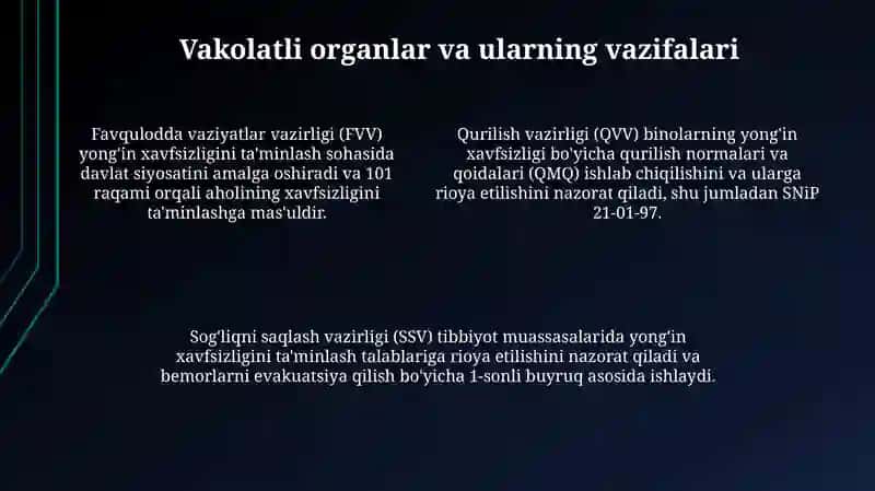 Yong'in xavfsizligi boʻyicha huquqiy normalar va qonunchilik 4