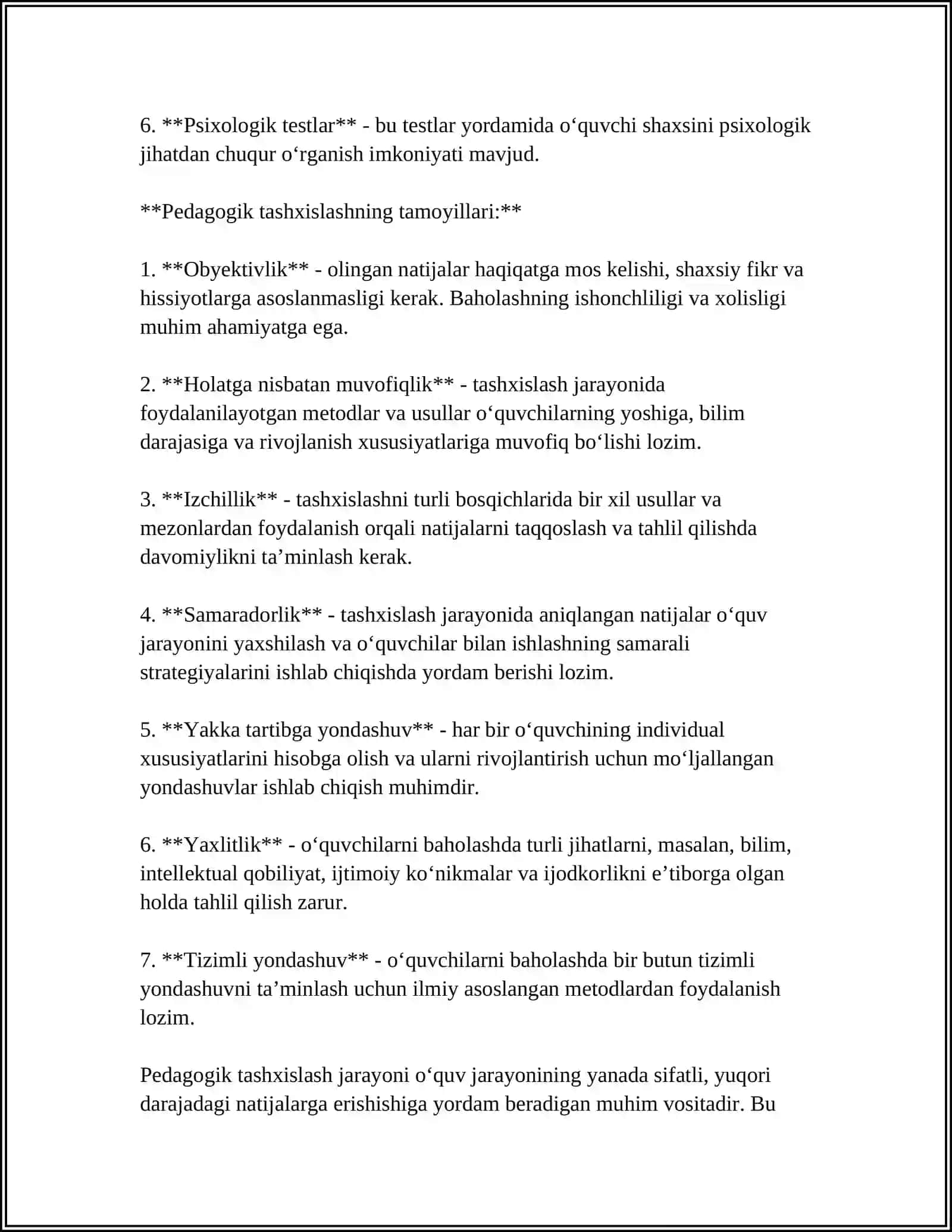 PEDAGOGIK TASHXISLASH METODLARI 4