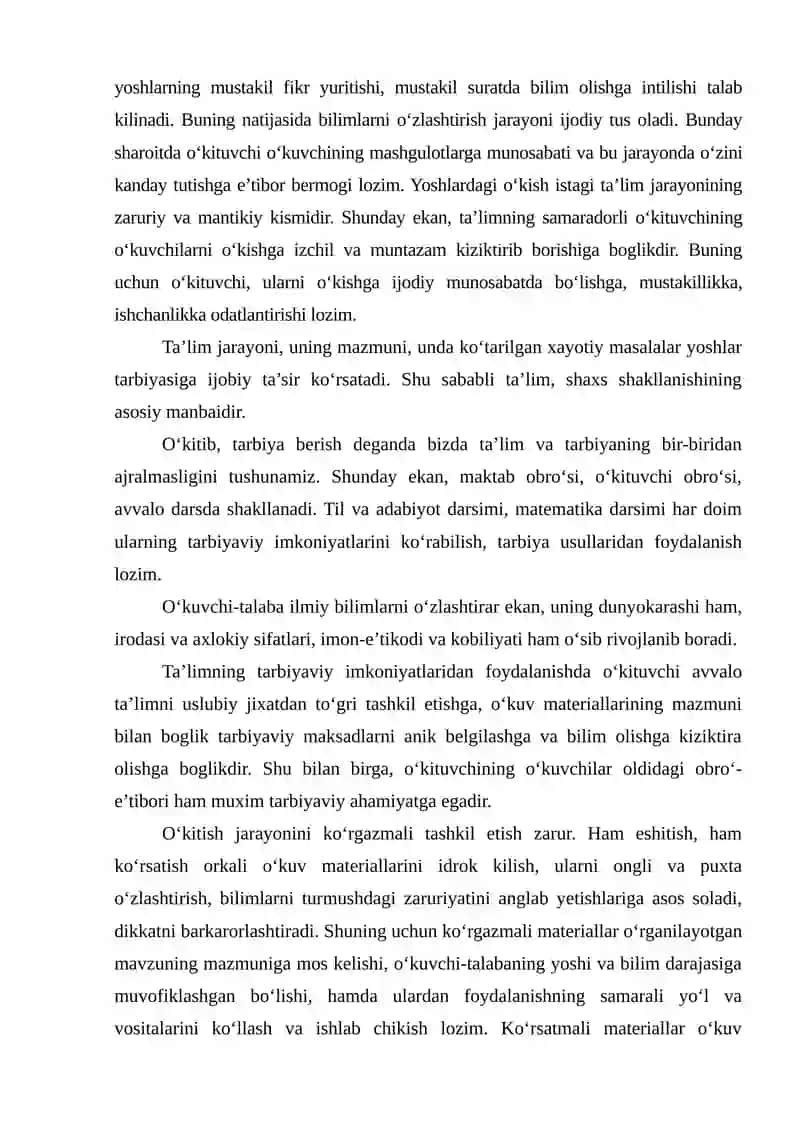Ta’lim tamoyillari (prinsiplari) 4