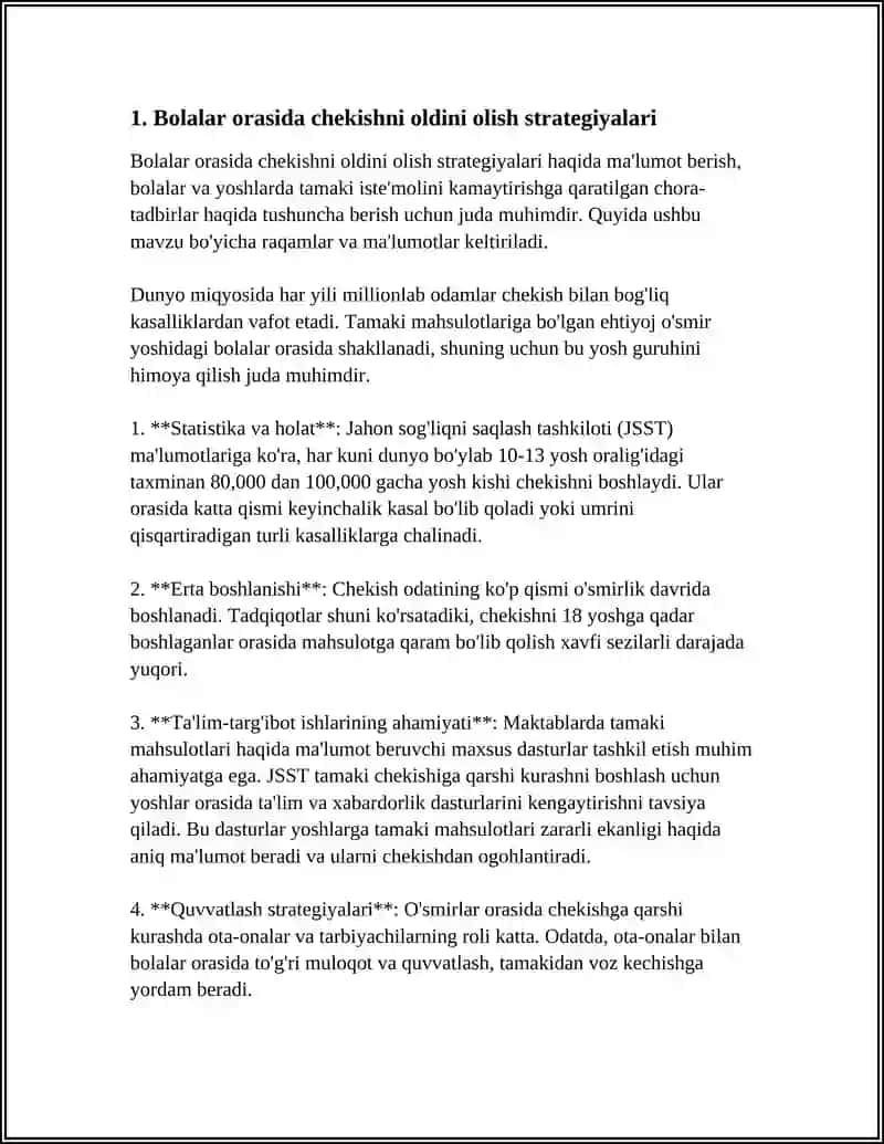 BOLALAR ORASIDA ZARARLI ODATLARNI BARTARAF ETISH 4