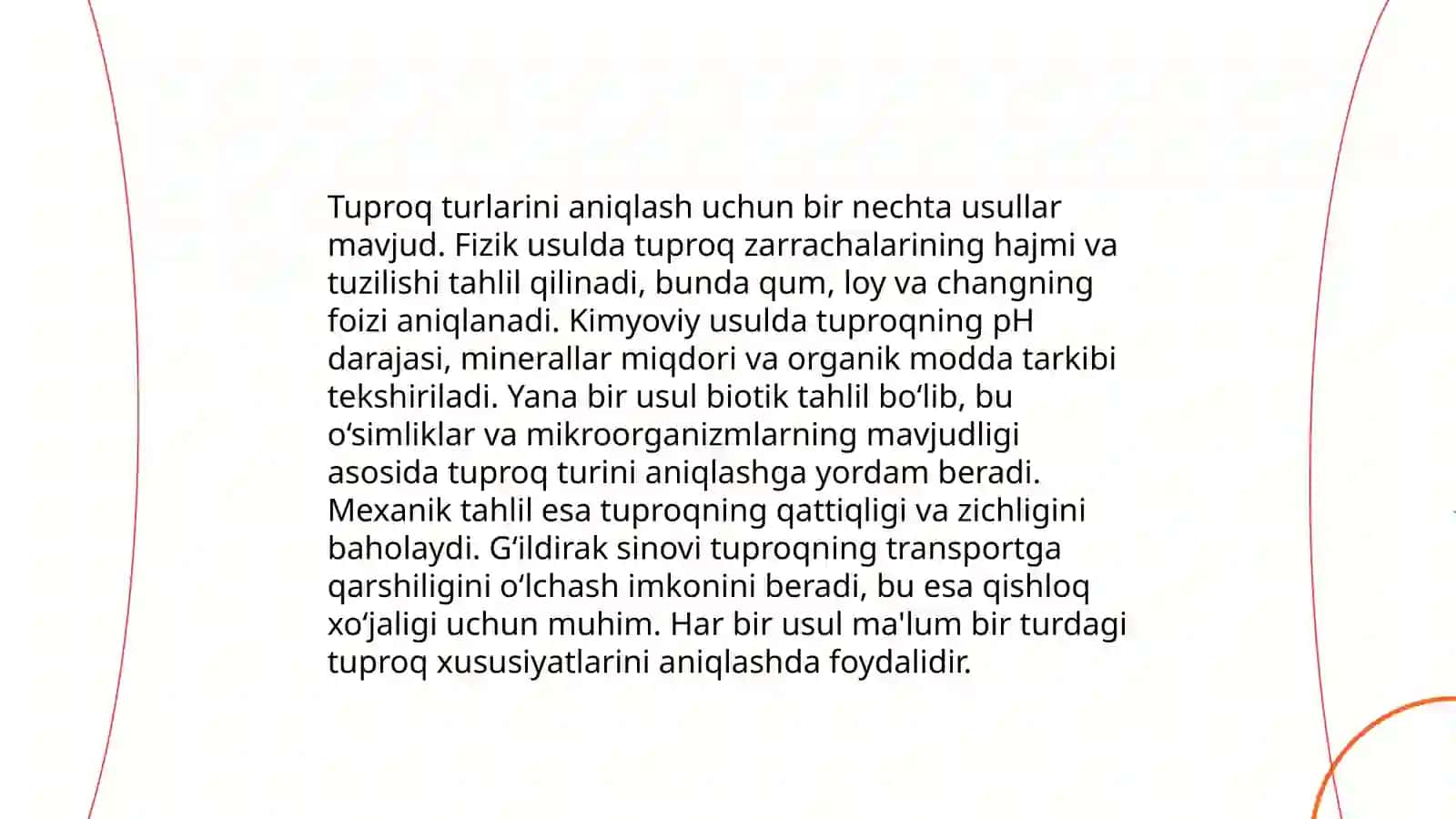 Tuproq xaritalarini chizish metodi 4
