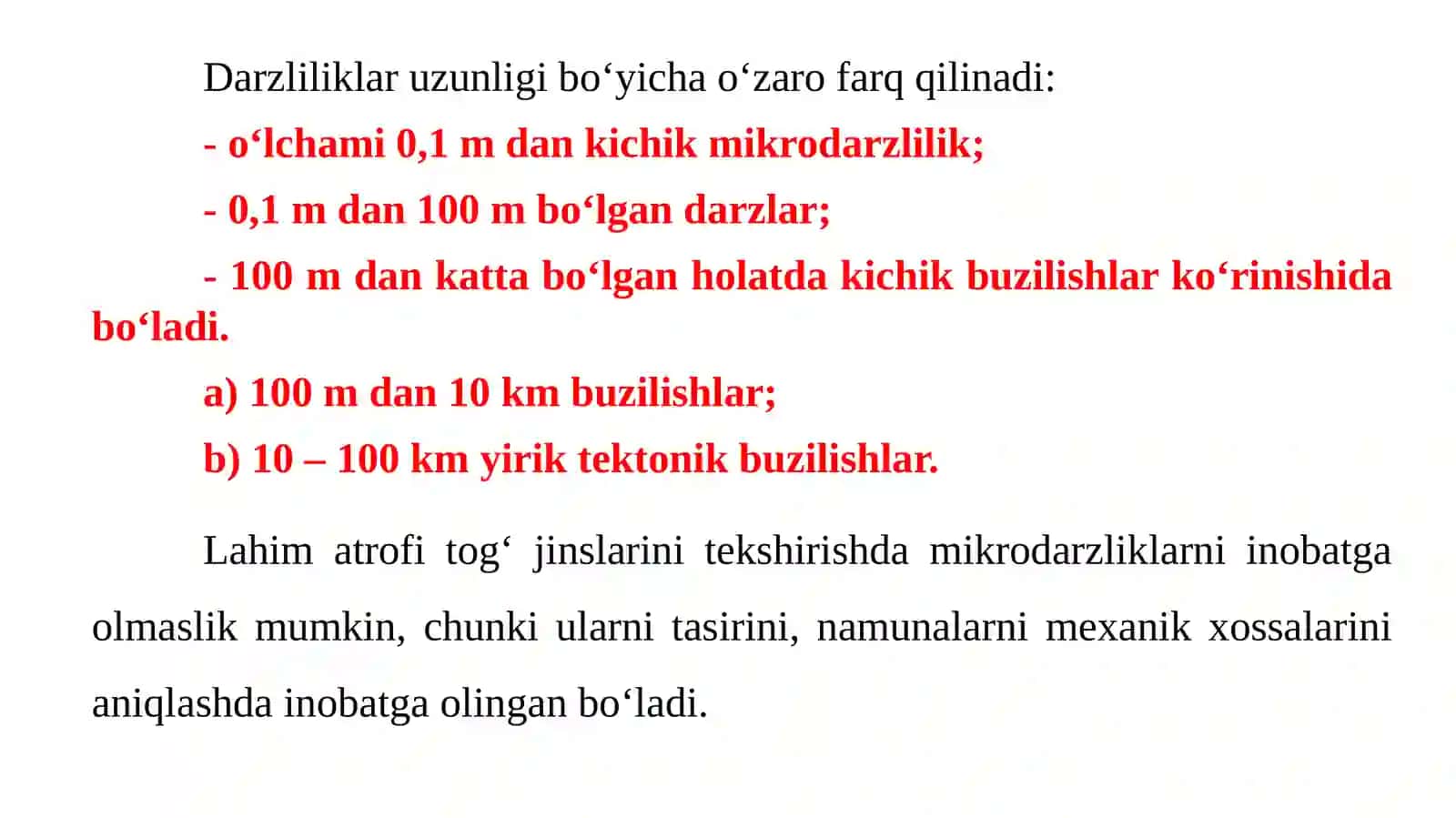 Tog‘jinslarmassivining umumiy tabiiy va texnogen tuzilmas mexanik xususiyati 4