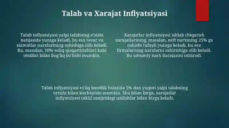 Inflyatsiya,uning kelib chiqish sabablari va turlari 4