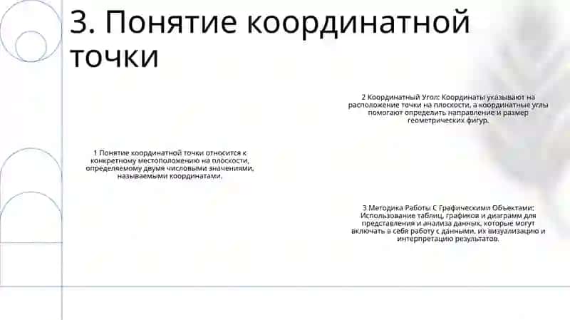 Координатный Угол. Координатная Точка. Методика Работы С Графическими Объектами 4