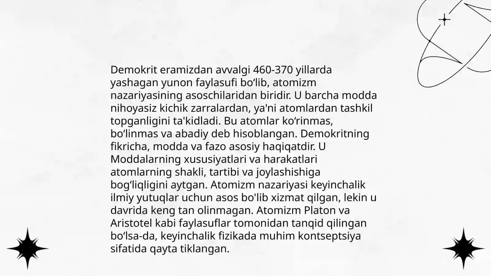 Atom molekulyar taʼlimotning yaratilish tarixi 4