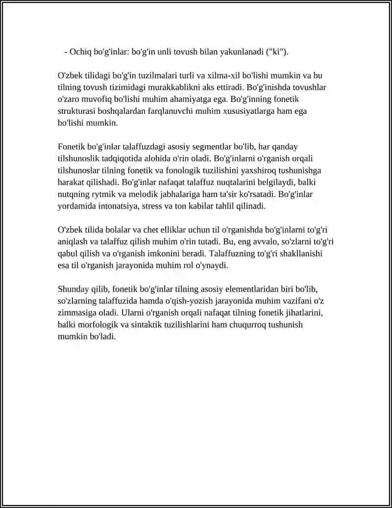 A1 DARAJADAGI O'QUVCHILARGA TALAFFUZNI O'RGATISH (1-4-SINFLAR) A2 DARAJADAGI O'QUVCHILARGA TALAFFUZNI O'RGATISH (5-9-SINFLARGA) 4