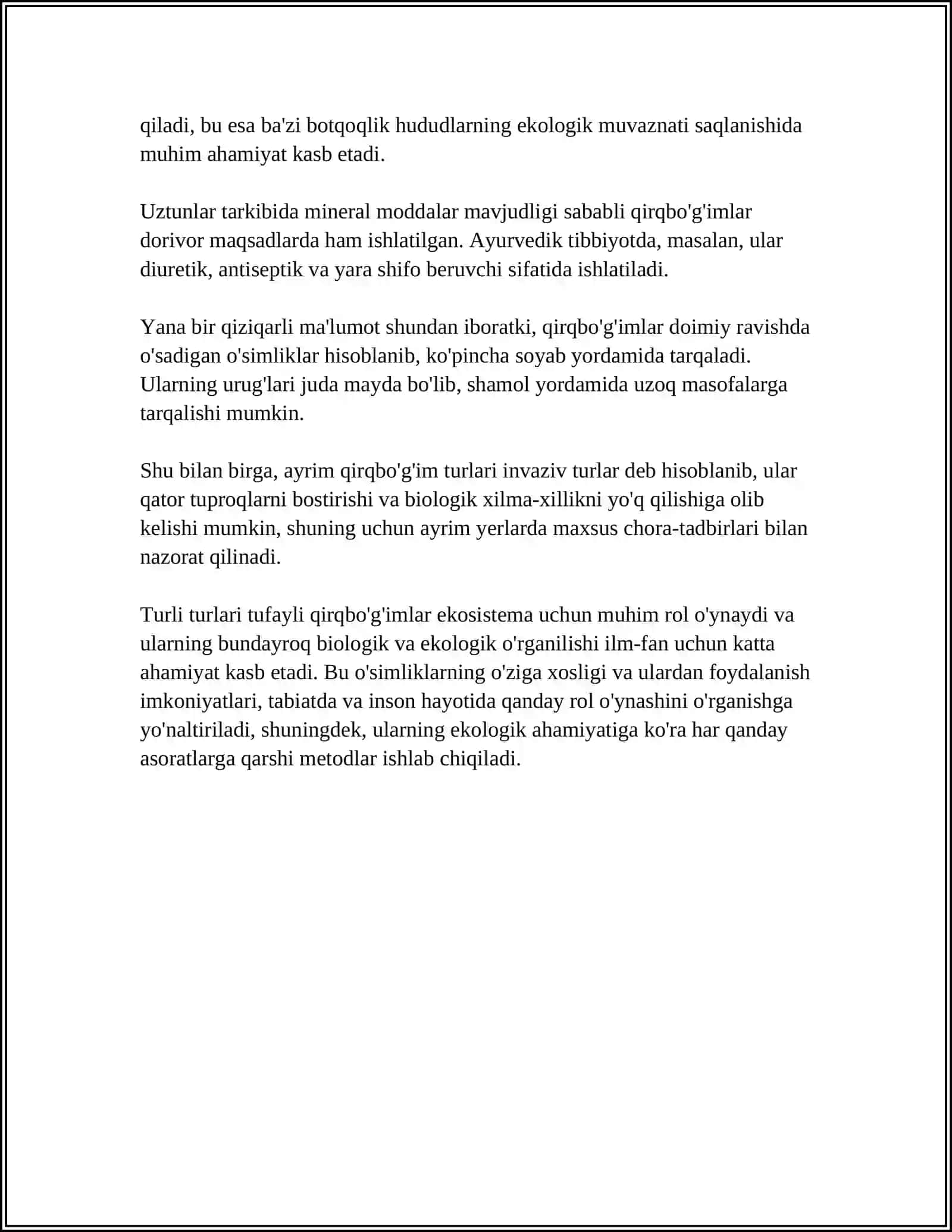 QIRQBOGʻIM 4
