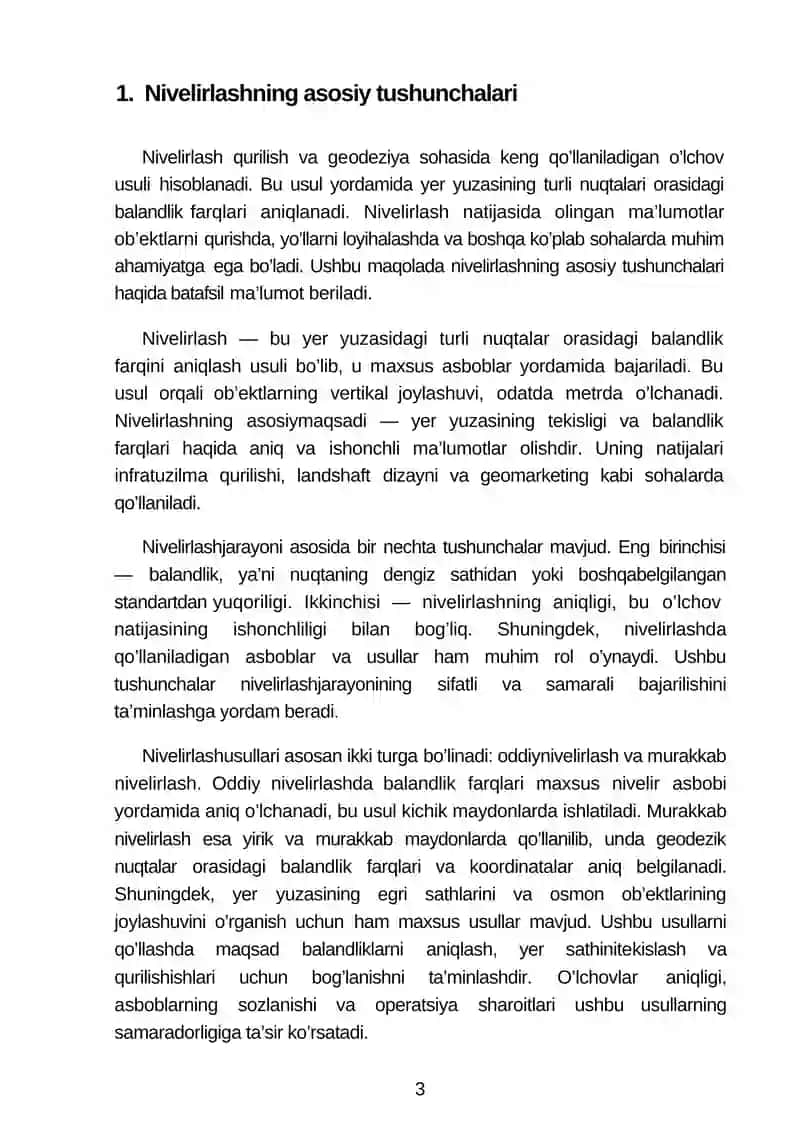 Nivelirlash 4